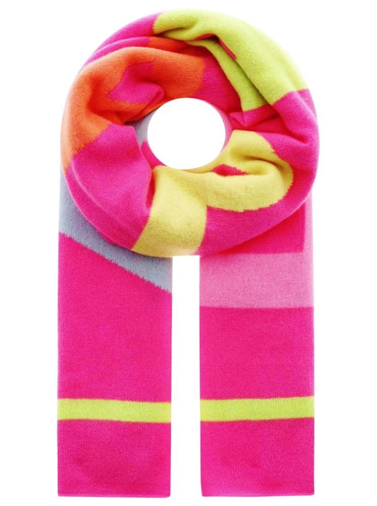 💕 Zwillingsherz XXL Schal "Happy" 100 % Cashmere Kaschmir Neonpink
