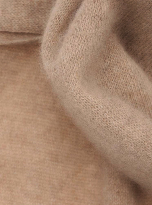 💕 Zwillingsherz Schal 100 % Cashmere "Classic" Kaschmir Beige