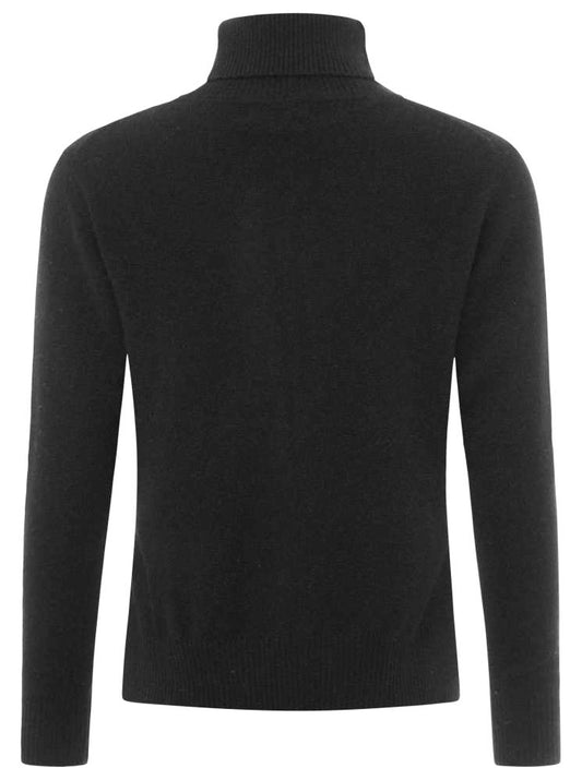💕 Zwillingsherz Pullover Pulli Rolli Rollkragenpullover 100 % Kaschmir "High Neck" Schwarz