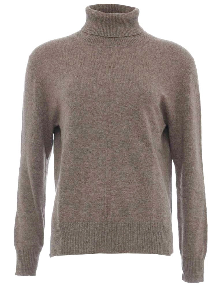 💕 Zwillingsherz Pullover Pulli Rolli Rollkragenpullover 100 % Kaschmir Braun