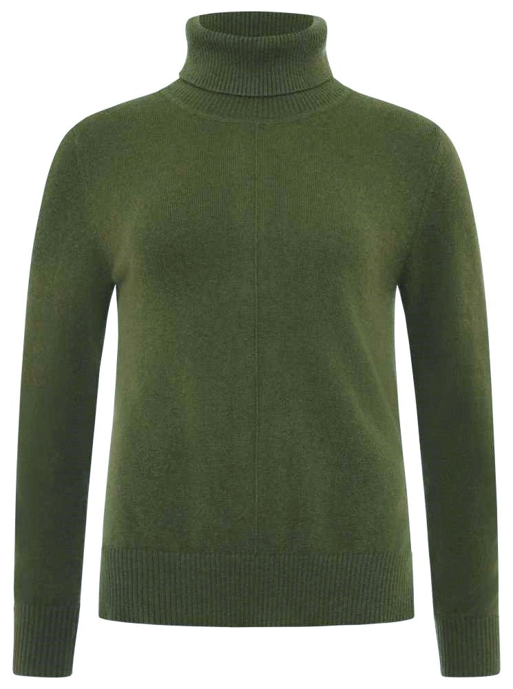 💕 Zwillingsherz Pullover Pulli Rolli Rollkragenpullover 100 % Kaschmir "High Neck" Khaki