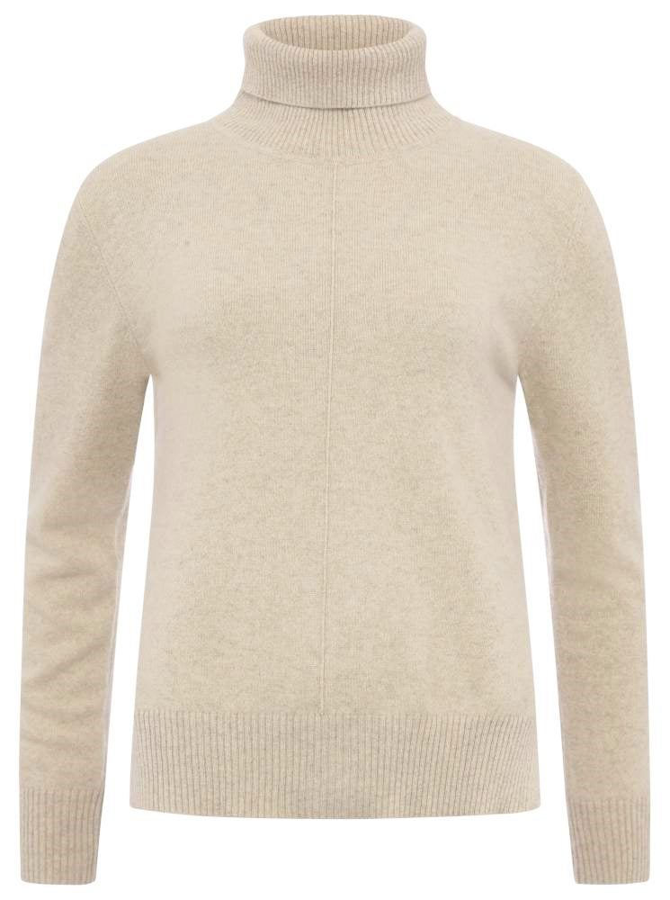 💕 Zwillingsherz Pullover Pulli Rolli Rollkragenpullover 100 % Kaschmir "High Neck" Hellbeige