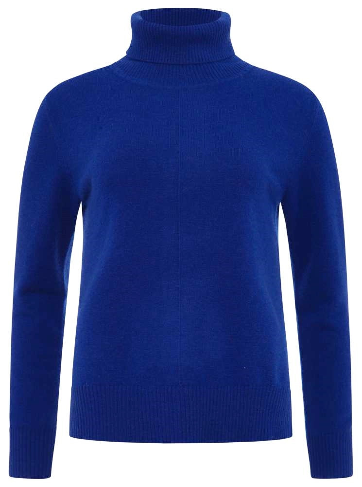 💕 Zwillingsherz Pullover Pulli Rolli Rollkragenpullover 100 % Kaschmir "High Neck"  Neonblau