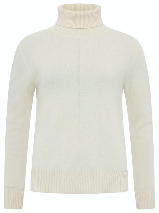 💕 Zwillingsherz Pullover Pulli Rolli Rollkragenpullover 100 % Kaschmir "High Neck" Weiß