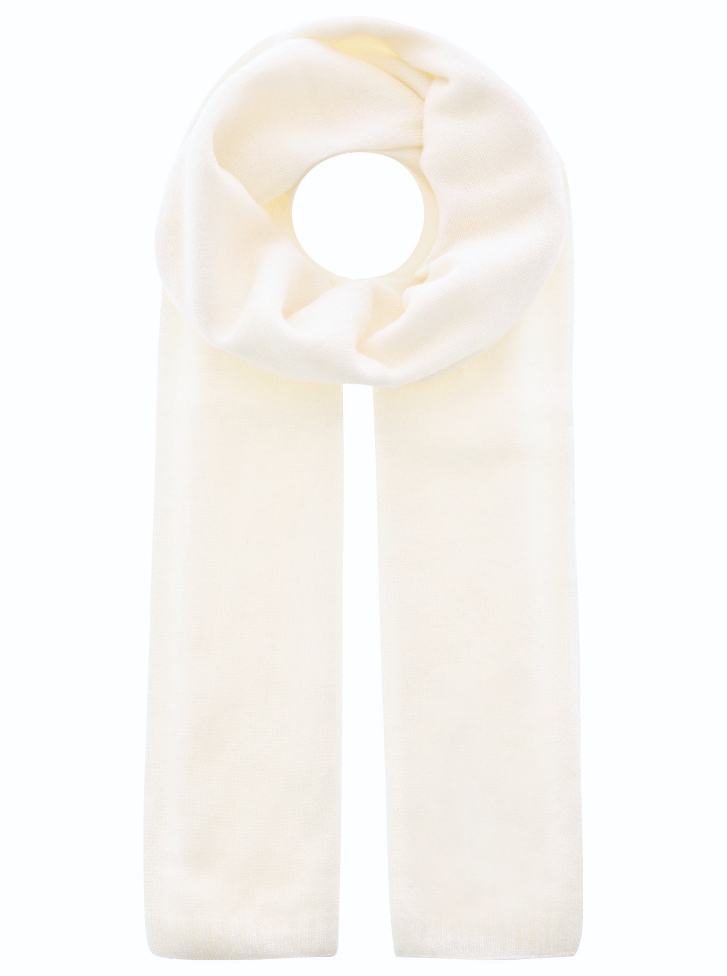 💕 Zwillingsherz Herren Schal 100 % Cashmere "Classic" Kaschmir Weiß