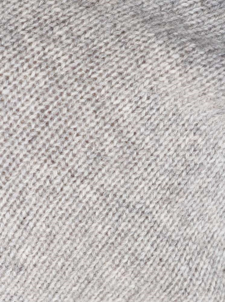 💕 Zwillingsherz Herren Mütze Beanie 100 % Kaschmir Hellgrau