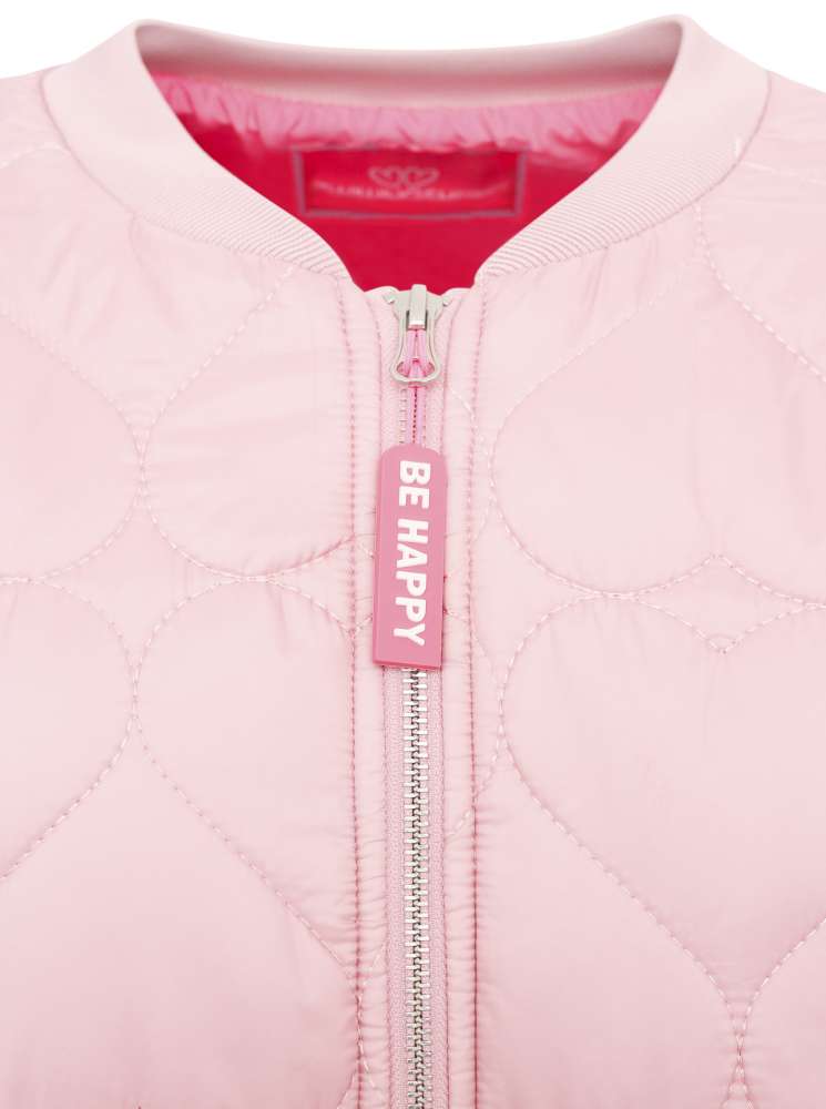 💕 Zwillingsherz Bomberjacke "Be Happy" Altrosa