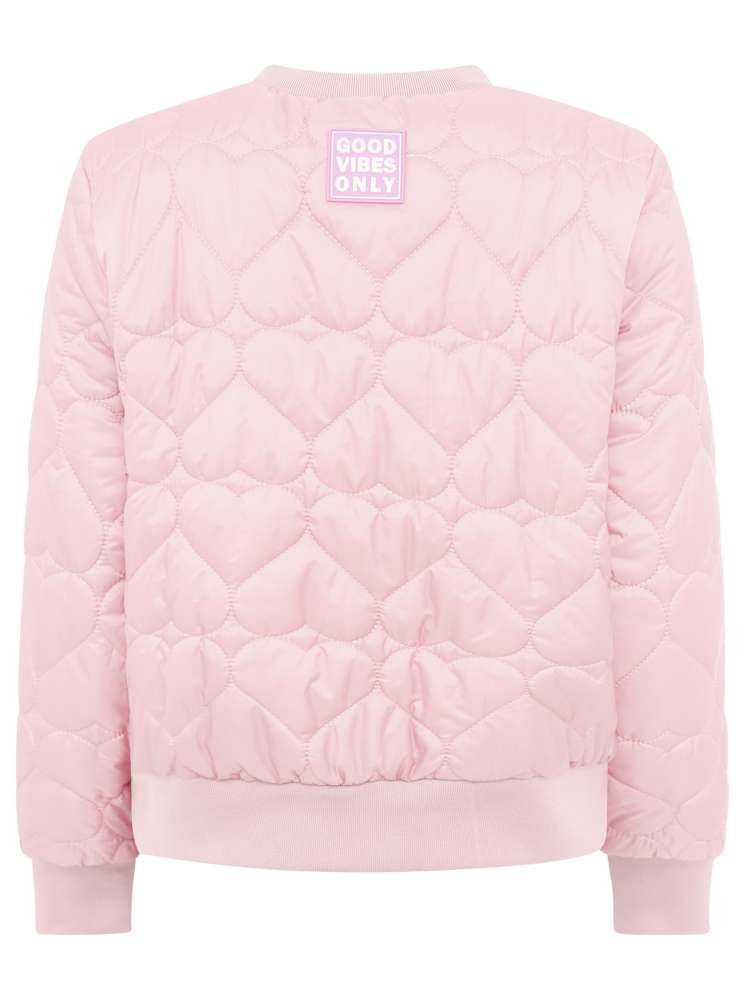 💕 Zwillingsherz Bomberjacke "Be Happy" Altrosa