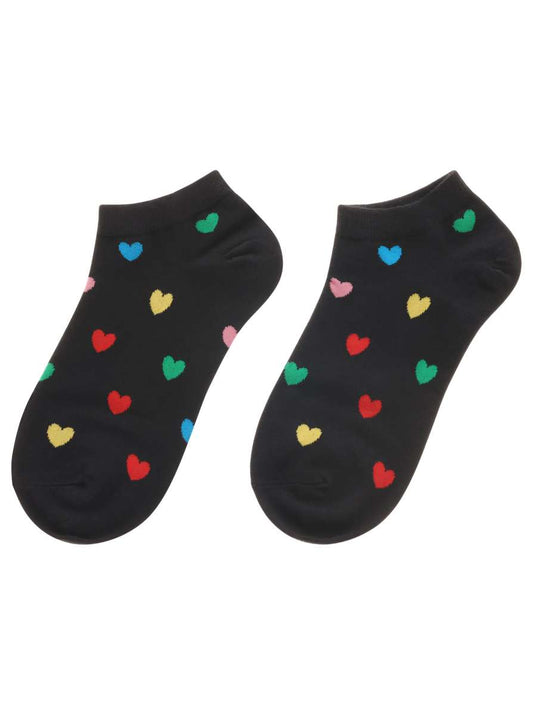 💕 Zwillingsherz Socken "Füßlinge Herz" Schwarz