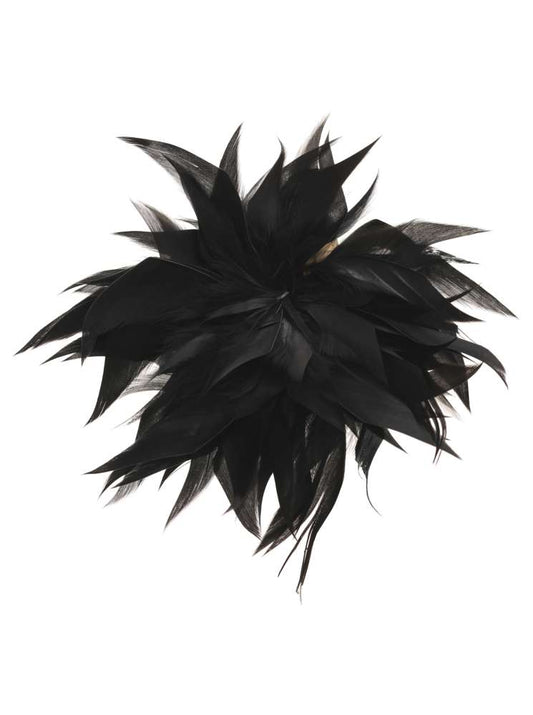 Brosche "Tropical" Schwarz