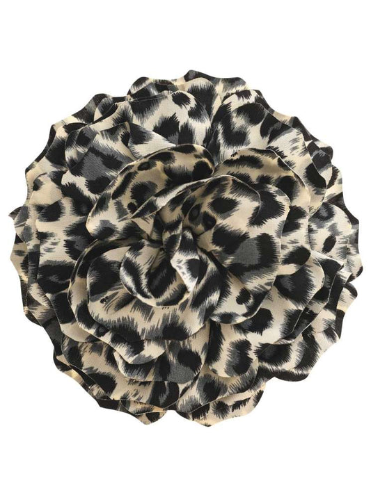 Brosche "Leo" Beige