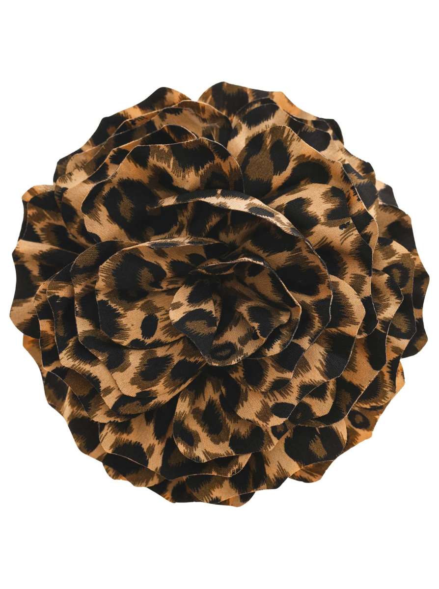 Brosche "Leo" Cognac