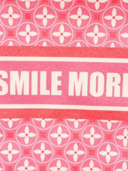 💕 Zwillingsherz Kosmetiktasche "Smile More" Pouch Pink
