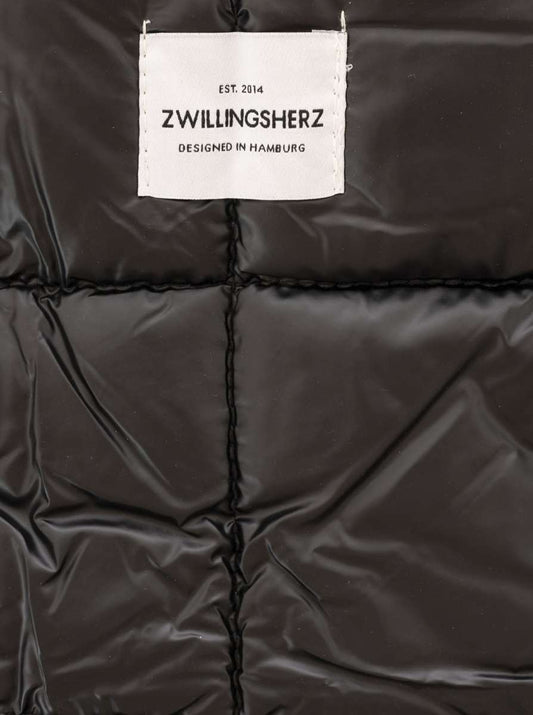 💕 Zwillingsherz Tasche XXL Stepptasche "ZH" Schwarz