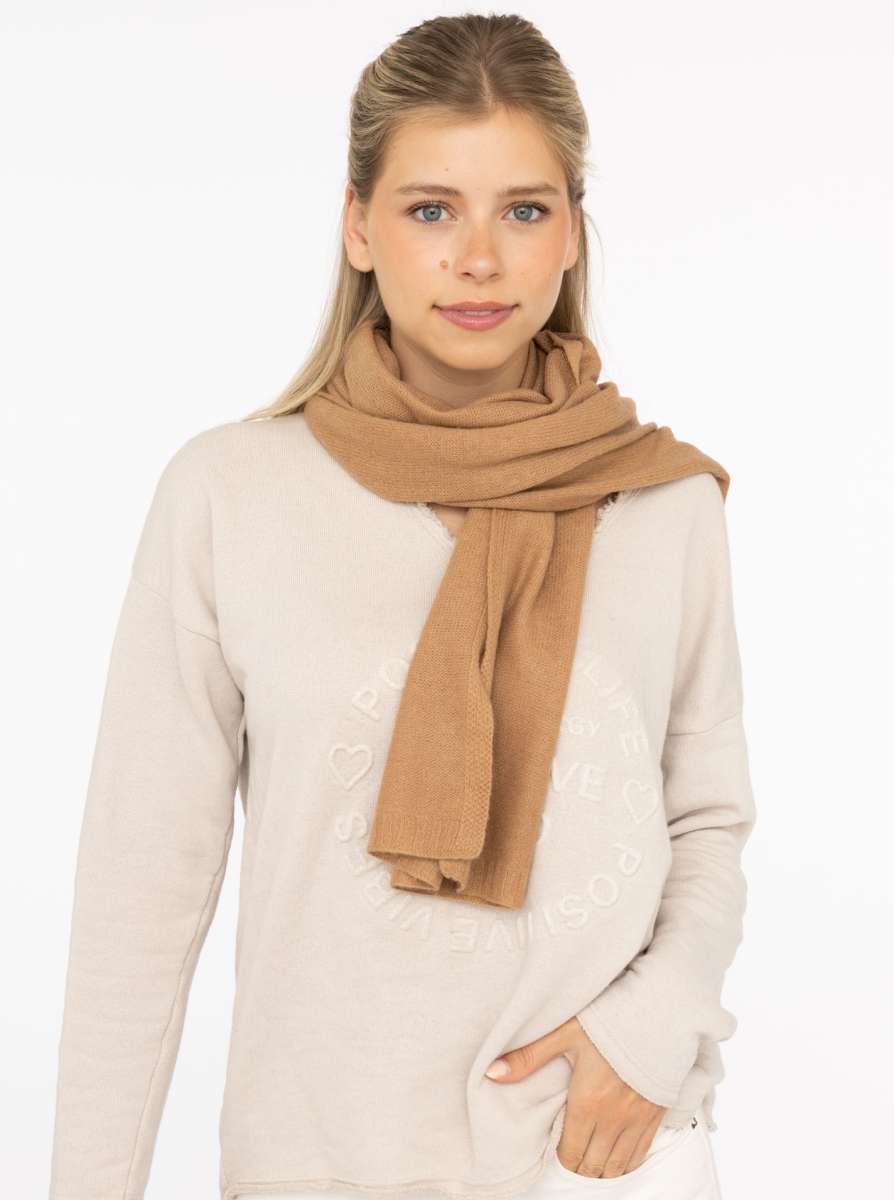 💕 Zwillingsherz Schal 100 % Cashmere "Classic" Kaschmir Camel