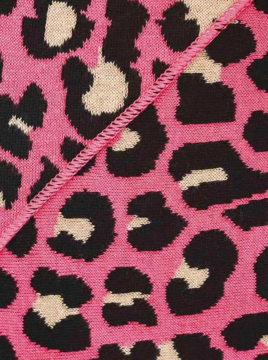 💕 Zwillingsherz Dreieckstuch "Kristine" Baumwolle Leo Pink