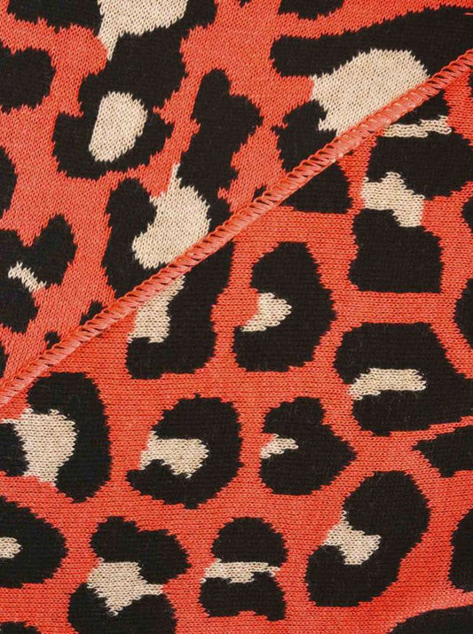 💕 Zwillingsherz Dreieckstuch "Kristine" Baumwolle Leo Orange
