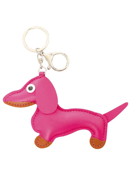 💕 Zwillingsherz Schlüsselanhänger "Dackel" Pink
