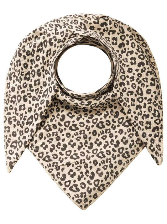 💕 Zwillingsherz Dreieckstuch "Leo & Colors" Musselin Viereck Beige