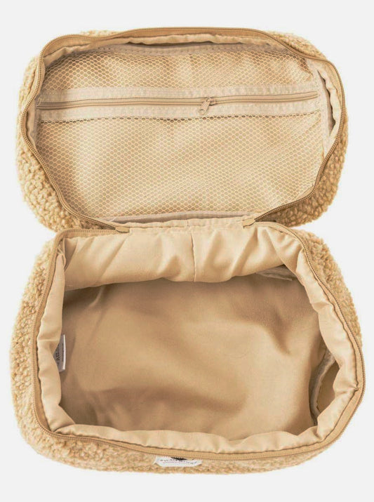 💕 Zwillingsherz Kosmetiktasche "Teddy" Braun