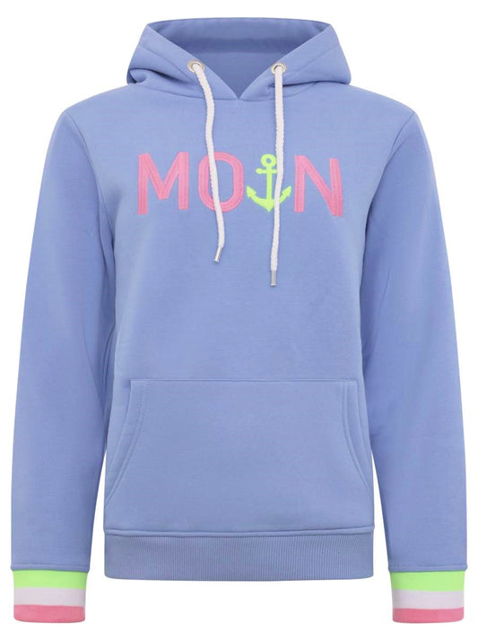 💕 Zwillingsherz Sweatshirt Hoodie "Rahel" Sweater Baumwolle Hellblau