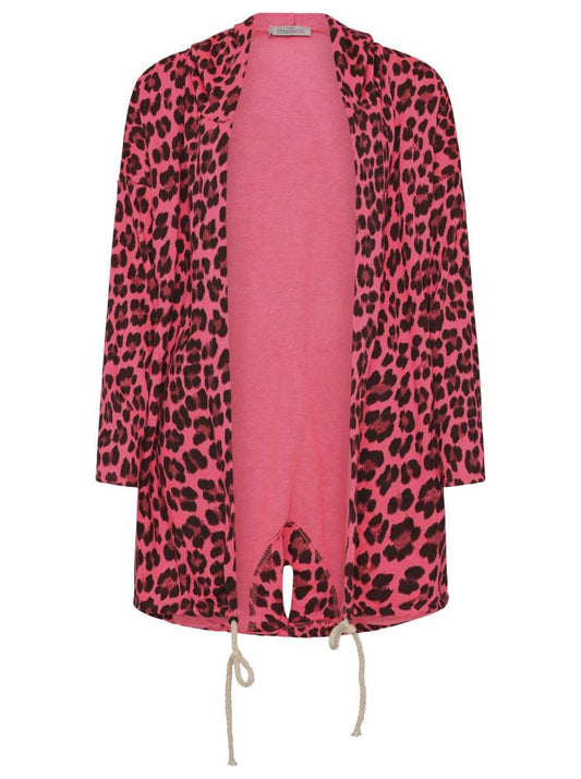 💕 Zwillingsherz Sweatshirt Jacke "Tokio" Sweater Baumwolle Neonpink Schwarz