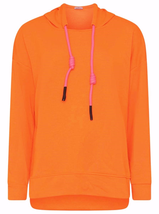 💕 Zwillingsherz Hoodie Sweatshirt "Neon Collection" Baumwolle Orange