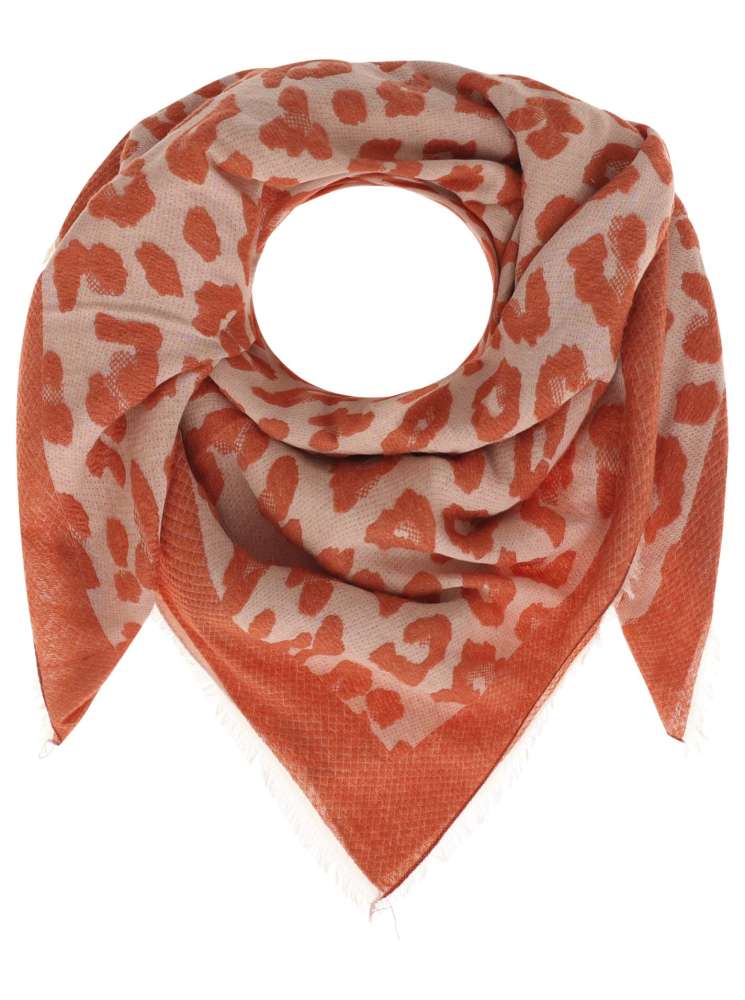 💕 Zwillingsherz Dreieckstuch Viereck "Motala" Wolle Orange