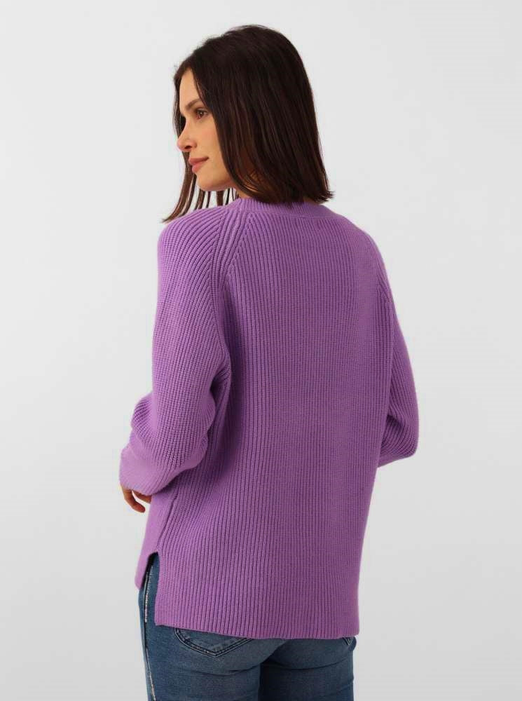 💕 Zwillingsherz Pullover Pulli "Natasha" Viskose Lavendel