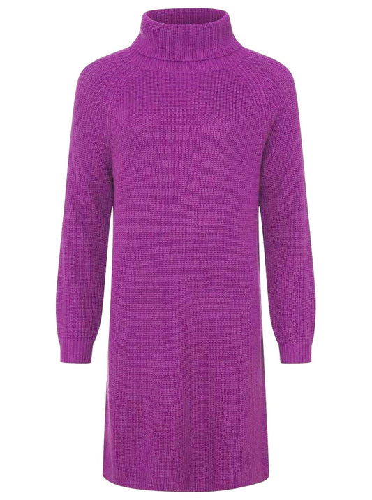 💕 Zwillingsherz Kleid Strickkleid "Eileen" Wolle Lila