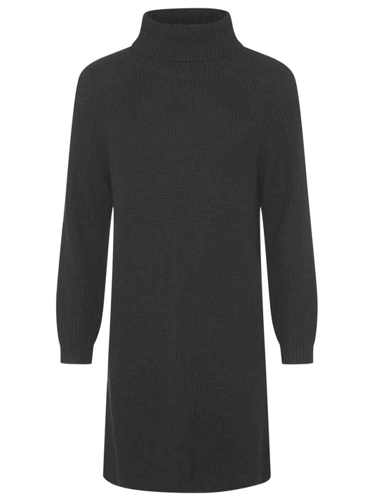💕 Zwillingsherz Kleid Strickkleid "Eileen" Wolle Schwarz