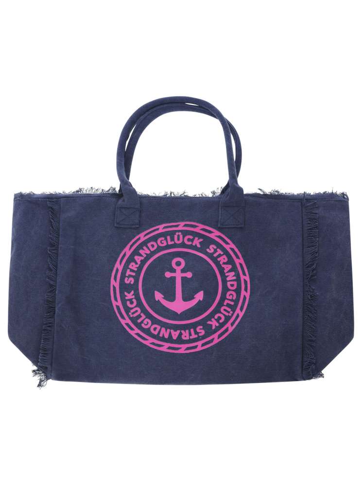 💕 Zwillingsherz Tasche Shopper "Catania" Canvas XXL Limited Edition Navy
