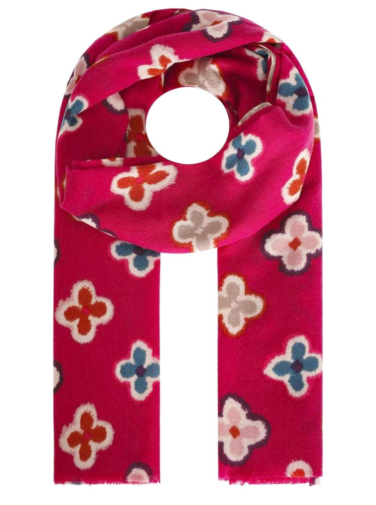 💕 Zwillingsherz Schal "Lotusblüte" Pink