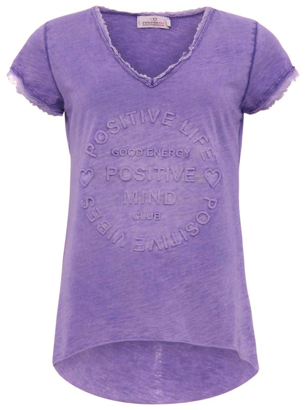💕 Zwillingsherz Shirt "Tail" Lila