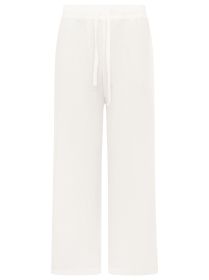 💕 Zwillingsherz Hose Musselin "Uni" Sommerhose Weiß