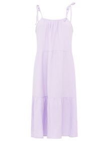 💕 Zwillingsherz Kleid Musselin "Spaghettiträger" Maxikleid Flieder