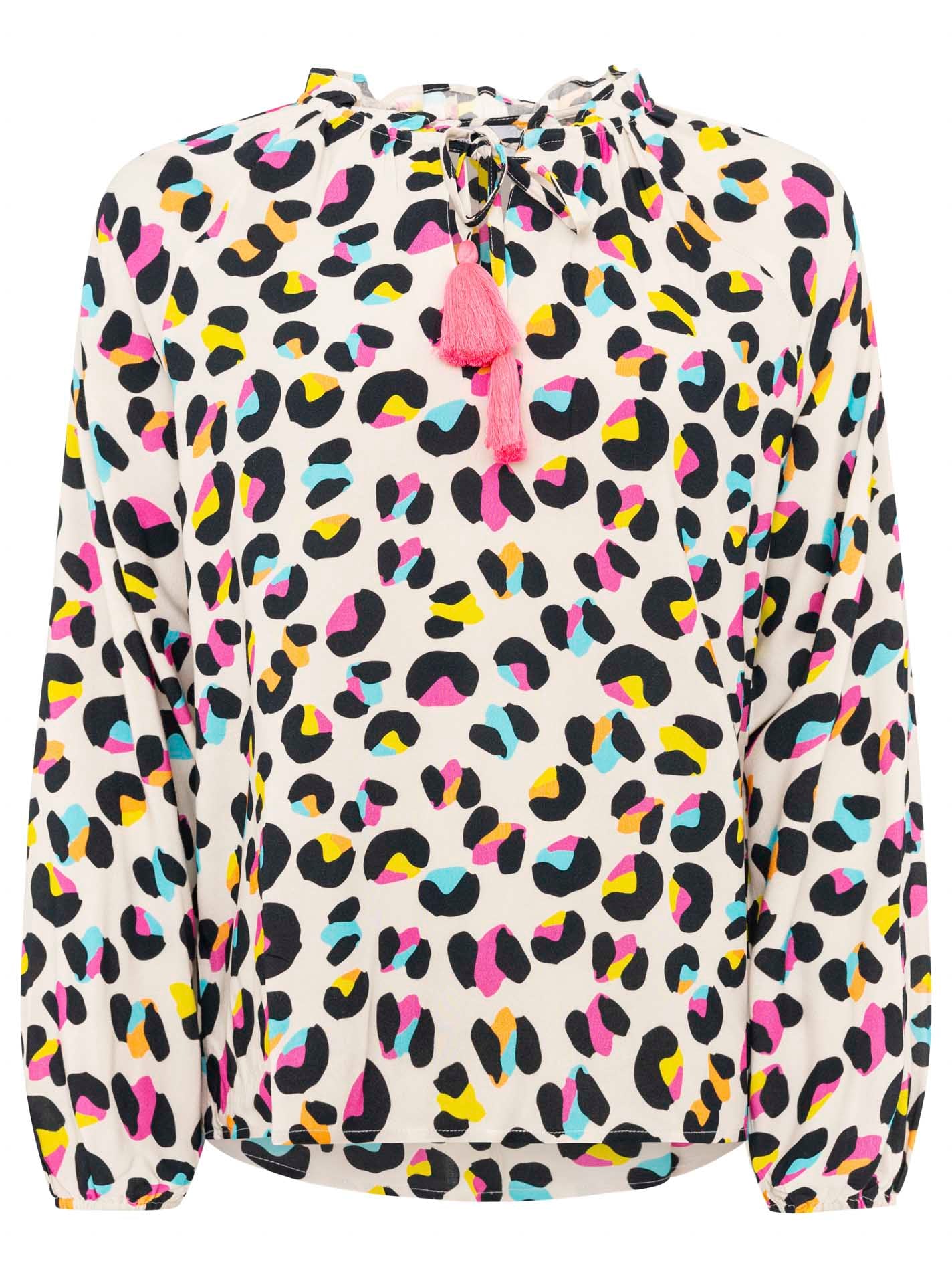 💕 Zwillingsherz Bluse "Crazy Leo" Viskose Multi