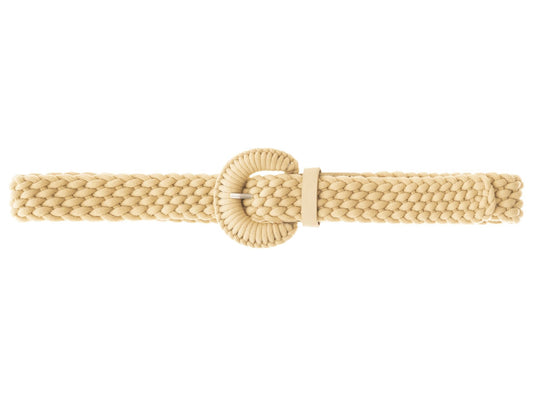 Gürtel Stoffgürtel "Sommer" geflochten Beige