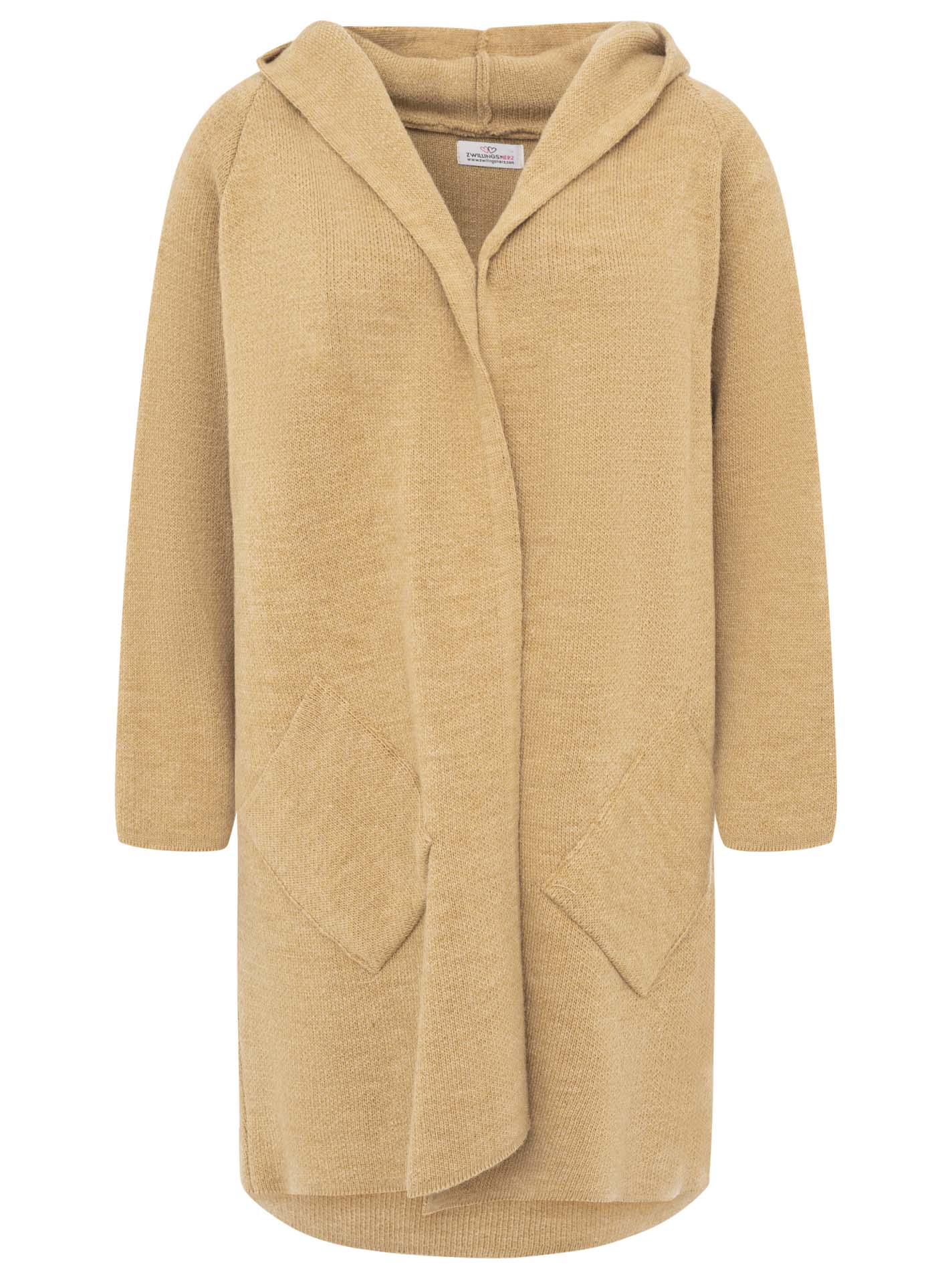 💕 Zwillingsherz Strickjacke "Annabell" Cognac