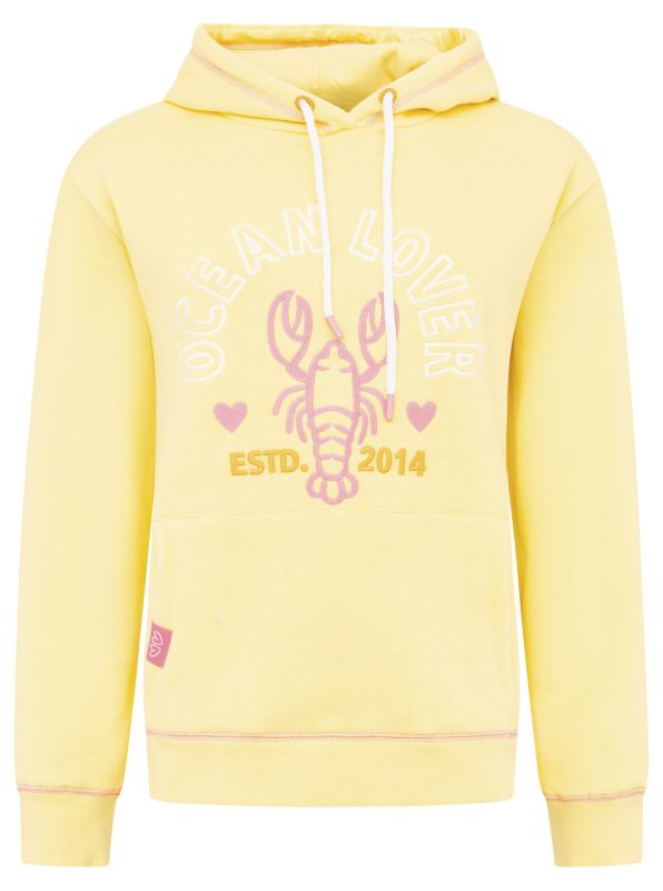💕 Zwillingsherz Sweatshirt Hoodie "Ocean Lover" Sweater Baumwolle Gelb