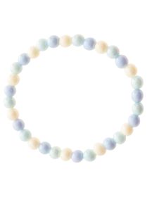 💕 Zwillingsherz Armband "Kleine leuchtende Perlen" Hellblau
