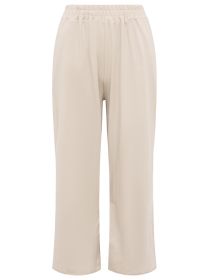 💕 Zwillingsherz Hose "Stretch & Basic" Baumwolle Beige