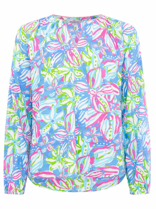 💕 Zwillingsherz Bluse "Blumentraum" Multi