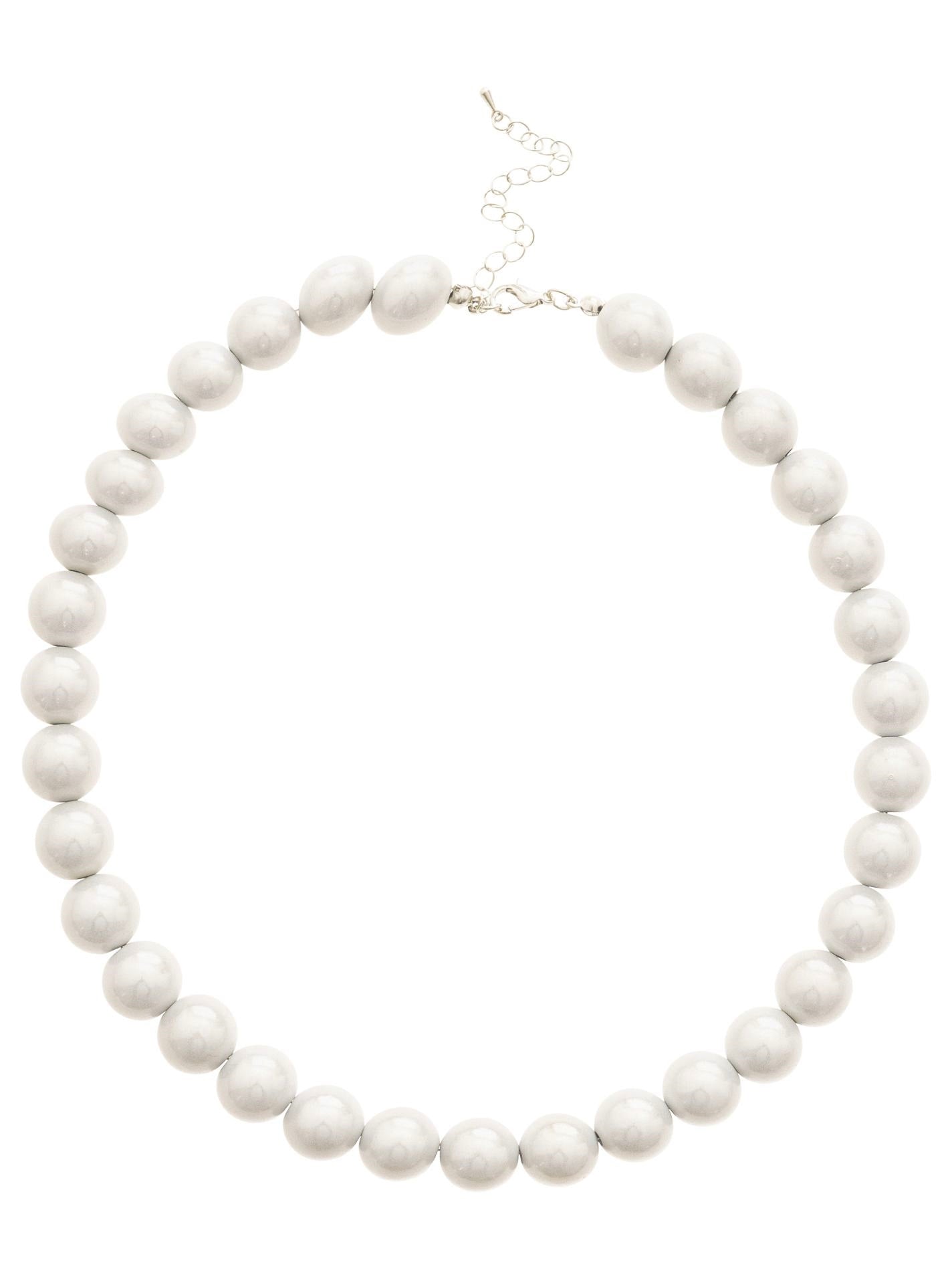 💕 Zwillingsherz Kette "Summer Pearls" Grey