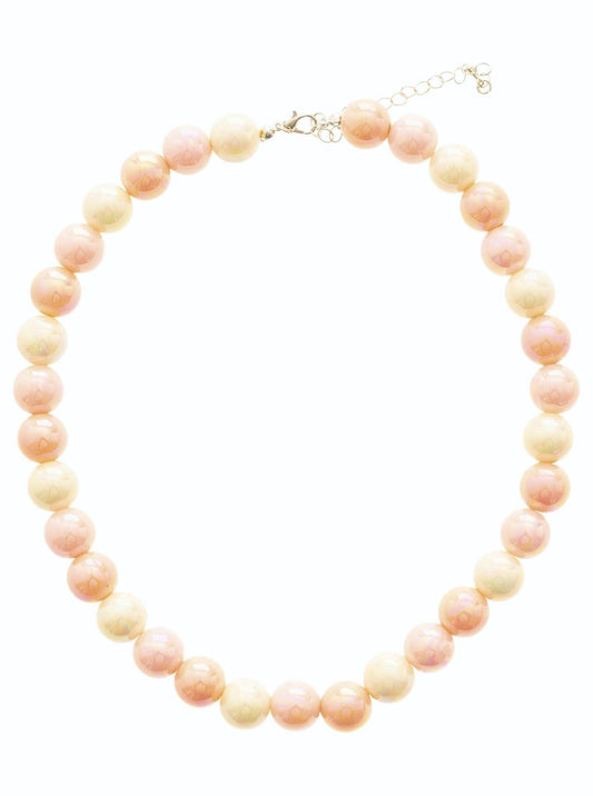 💕 Zwillingsherz Kette "Summer Pearls" Rosa
