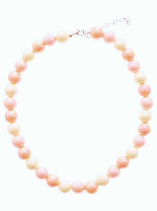 💕 Zwillingsherz Kette "Summer Pearls" Rosa
