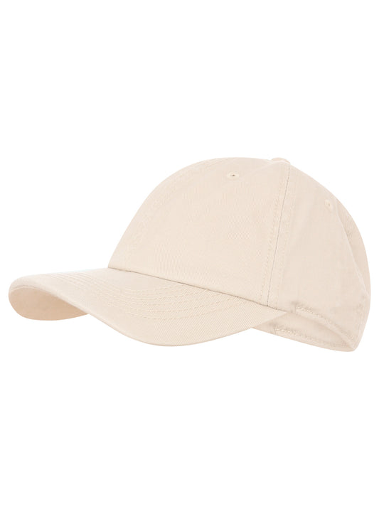 💕 Zwillingsherz Cap "Uni" 100 % Baumwolle Beige