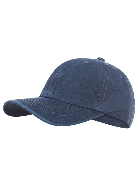 💕 Zwillingsherz Cap "Uni" 100 % Baumwolle Navy