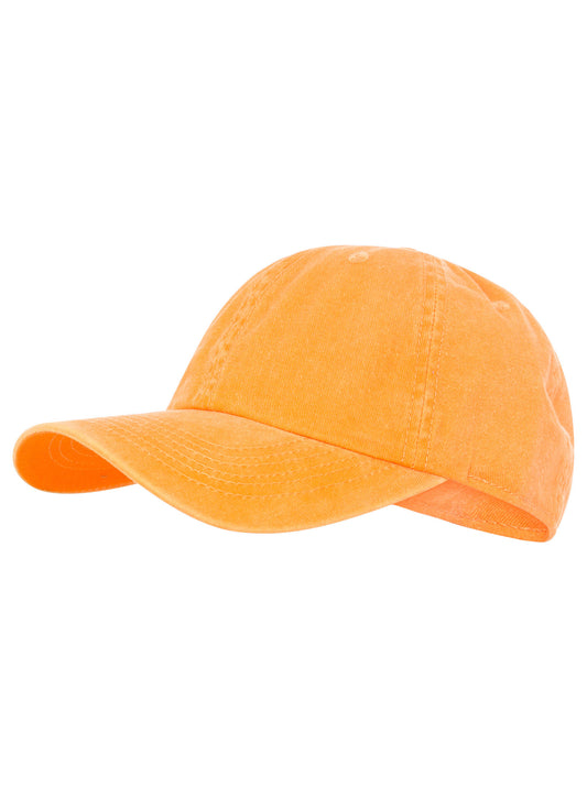 💕 Zwillingsherz Cap "Uni" 100 % Baumwolle Orange