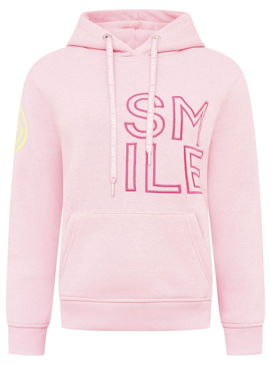 💕 Zwillingsherz Sweatshirt Hoodie "Alissa" Sweater Baumwolle Rosa